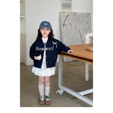 批发短款棒球服夹克外套中大女童早春装新款2026爆款韩系休闲宽松上衣