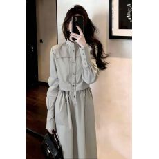 批发春季蕾丝拼接休闲气质工装风<b class='q'>连衣裙</b>  小众设计时尚气质显瘦百搭