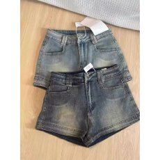 批发韩版高腰紧身千禧辣妹牛仔短裤女夏季薄款百搭显瘦A字包臀<b class='q'>热裤</b>子