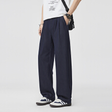 批发天丝<b class='q'>休闲</b>裤男夏季2025冰丝裤子男士垂坠凉感轻薄款宽松直筒裤