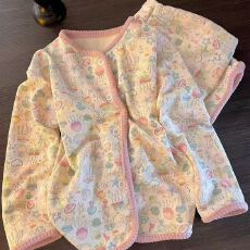 批发官图 空气<b class='q'>棉</b> 韩系卡通兔子印花碎花夹<b class='q'>棉</b><b class='q'>睡衣</b>女秋冬季新款家居服