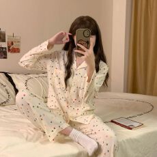 批发【实拍】云朵棉 睡衣女春秋季卡通可爱2026年新款秋天家居服套装