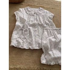 网图 云朵棉 新款波点荷叶边短袖短裤睡衣女夏薄款家居服套装