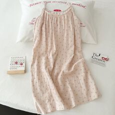 批发【实拍】云朵棉 韩系ins甜美小碎花吊带睡裙女2026<b class='q'>夏</b>季新款