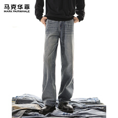 批发MKHF专版2025秋冬新款宽松美式高街<b class='q'>潮牌</b>牛仔直筒裤男