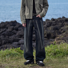 批发2026春季潮牌直筒牛仔裤男款季潮流痞帅宽松男长裤子