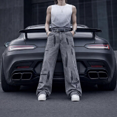 批发2026春<b class='q'>夏</b>舒适直筒牛仔裤男女春<b class='q'>夏</b>季美式裤子潮牌复古休闲裤