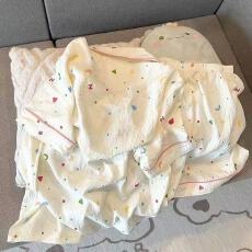 批发夏季网红新款云朵棉短袖睡衣少女可爱<b class='q'>甜美</b>卡通睡衣短裤家居服套装