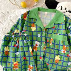 批发夏季网红新款云朵棉短袖睡衣少女可爱<b class='q'>甜美</b>卡通睡衣短裤家居服套装