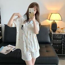 批发夏季网红新款云朵棉短袖<b class='q'>睡衣</b>少女可爱甜美卡通<b class='q'>睡衣</b>短裤<b class='q'>家居服</b>套装