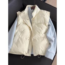 批发多巴胺粉色立领短款棉服马甲<b class='q'>上衣</b>女2025新款加厚保暖加厚外套<b class='q'>上衣</b>