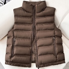 批发轻薄棉马甲秋<b class='q'>冬</b>马夹外套女排骨棉服短款保暖立领无袖坎肩外搭上衣