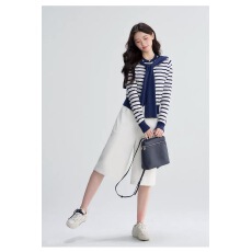 批发樊樊早秋穿navy100棉单独海军领披肩+长袖针织开衫薄款女