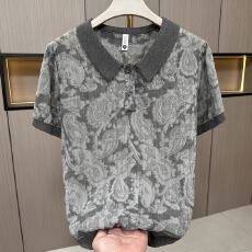 批发原版面料 女士短袖新款妈妈中年宽松高档小衫中年人女士t恤短袖