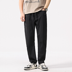 批发2025春夏新款男士痞帅休闲裤子工装大口袋裤子