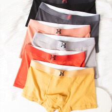 批发男士内裤感温科技磁石四角吸湿排汗透气平角裤短裤中腰加大码裤衩