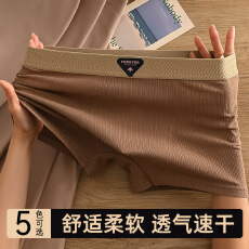 批发婴儿棉男士<b class='q'>内裤</b>男生纯棉抗菌四角裤衩男款青少年运动平角短裤头