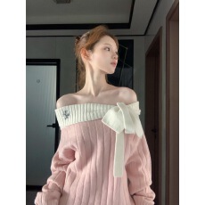 批发巨好看的早秋裙子针织一字肩打底短款<b class='q'>连衣裙</b>新款短裙女装