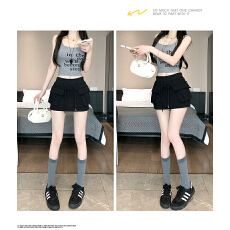 批发辣妹美式白色运动休闲短裙女2026夏季小个子高腰<b class='q'>显瘦</b>a字包臀裙