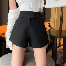 批发辣妹<b class='q'>白色</b>百搭遮垮休闲<b class='q'>短裤</b>女2025夏季新款小个子外穿显瘦阔腿裤