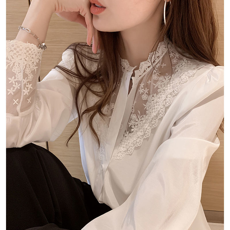 FA35368# 蕾丝打底衫女...