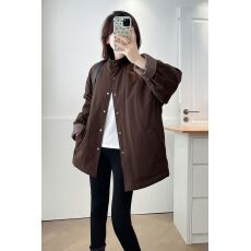 批发韩系轻薄加棉棉服2025<b class='q'>秋</b>冬季爆款立领休闲宽松加厚保暖风衣