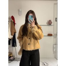 批发复古加绒加厚麂皮棉衣外套女冬季2025新款小个子翻领保暖短款<b class='q'>上衣</b>