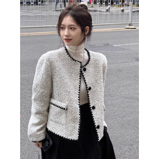 批发法式小香风短款外套女<b class='q'>春</b>秋2026新款高端名媛气质小个子冬季高级感