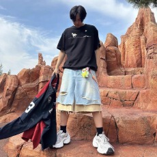 Grailz Project vibe上海限定恶搞战马印花圆领短袖百搭男女同款