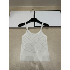 批发2026年夏季<b class='q'>新款</b>针织香牌菱格烫钻无袖吊带修身显瘦百搭女上衣背心