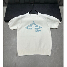 批发2026年夏季<b class='q'>新款</b>针织字母短袖圆领套头宽松百搭女上衣T恤潮品