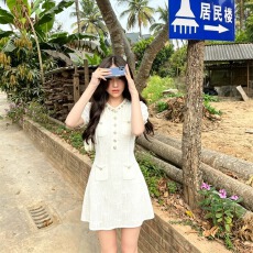 批发Sp高端女装法式千金风镶钻收腰针织吊带连衣裙两件套