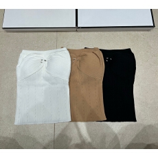 潮牌针织香家logo胸垫无袖套头抹胸修身显瘦百搭女背心26夏季新款