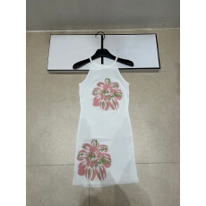 批发潮牌针织香家花朵无袖套头吊带裙修身显瘦百搭连衣裙26年夏季<b class='q'>新款</b>