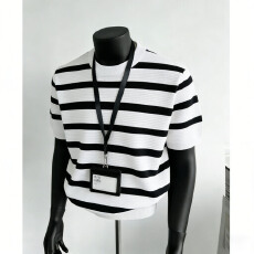 2026新款短袖浅灰色亨利领针织短袖男款夏季高级感polo衫t恤