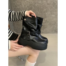 批发时装长靴鞋高筒靴子长筒靴厚底靴子女弹力瘦瘦靴增高筒骑士辣妹靴