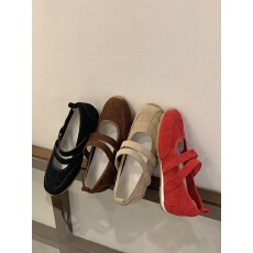 批发运动时尚气质休闲鞋女2025年新款四季真皮鞋<b class='q'>韩版</b>法式咖啡色内增高