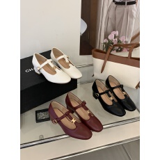 批发法式复古凯旋门T字带白色玛丽珍鞋中粗跟单鞋圆头黑色高跟鞋