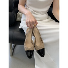 小香风鞋子菱格浅口单鞋女超软黑色芭蕾春季新款玛丽珍平底鞋