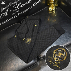 批发2025夏季新款高品质小脚宽松型松紧腰抽绳丝光棉百搭凉感休闲裤