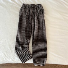 批发睡裤女款秋冬珊瑚绒长裤大码加厚保暖法兰绒男士家居裤冬天可外穿