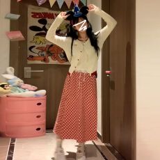 批发高级感长袖针织连衣裙子2025早秋季新款女装小个子<b class='q'>长裙</b>套装约会裙