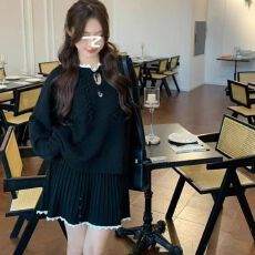 批发新款针织毛衣半身裙套装女韩系温柔<b class='q'>甜美</b>两件套