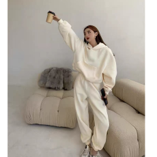 批发运动<b class='q'>套装</b>美式短款加绒卫衣卫裤<b class='q'>套装</b>秋冬新款休闲两件套<b class='q'>欧美</b>风