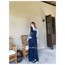 批发莱赛尔面膜T恤+侧绑带吊带长<b class='q'>裤</b>三件套套<b class='q'>装</b>女