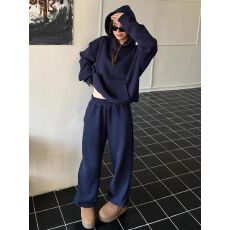 批发<b class='q'>韩国</b>高级感<b class='q'>卫衣</b>运动服套装超火学生韩系宽松显瘦休闲两件套