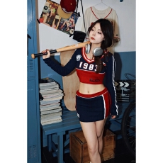 批发原版质量<b class='q'>运动</b>套装女夏季袖短款T恤短裙两件套