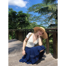 批发白色深v领褶皱短袖t恤女2026夏季新款收腰显瘦性感辣妹上衣