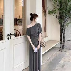 批发一字肩上衣半身裙夏季韩版套装两件套