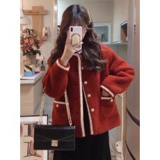 批发2026秋冬新款仿水貂绒毛衣外套女小香<b class='q'>风</b>高级感<b class='q'>赫本</b><b class='q'>风</b>法式针织上